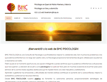 Tablet Screenshot of bmcpsicologia.com